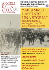 Abiammo lasciato una storia. reading teatrale sui ragazzi del '99 nella grande guerra
